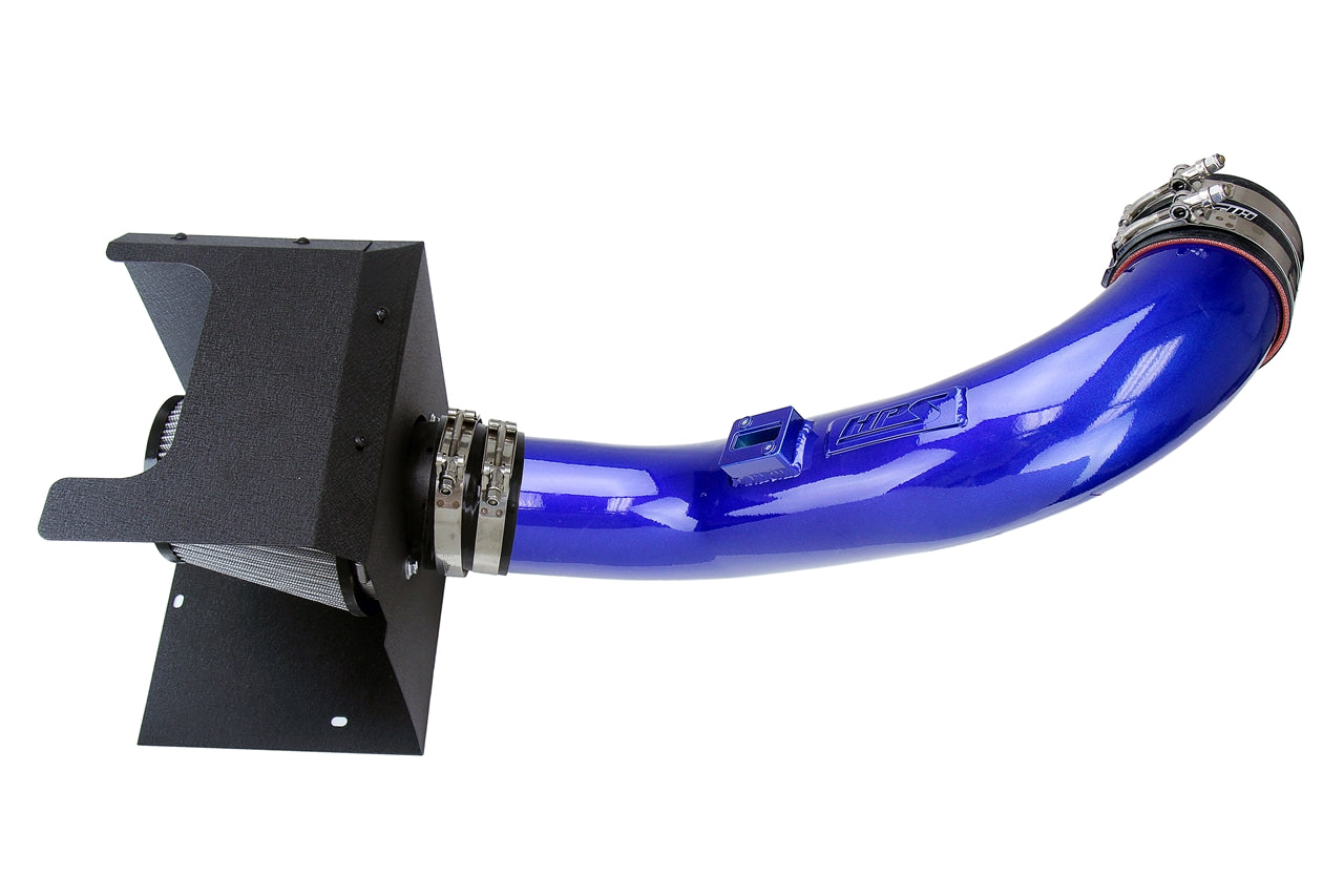 HPS Performance Air Intake Kit, Blue, Chevy 2017-2019 Silverado 3500 HD 6.6L V8 Duramax Diesel Turbo L5P, 827-674BL