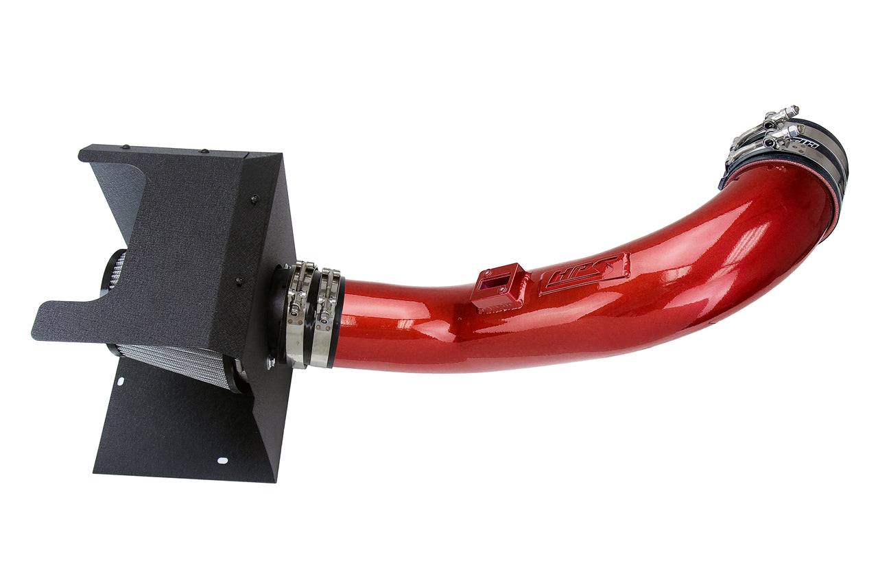 HPS Performance Air Intake Kit, Red, GMC 2017-2019 Sierra 3500 HD 6.6L V8 Duramax Diesel Turbo L5P, 827-674R