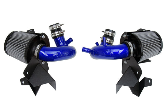 HPS Performance Air Intake Kit, Blue, 2019-2023 Hyundai Genesis G70 3.3L V6 Twin Turbo, 827-703BL