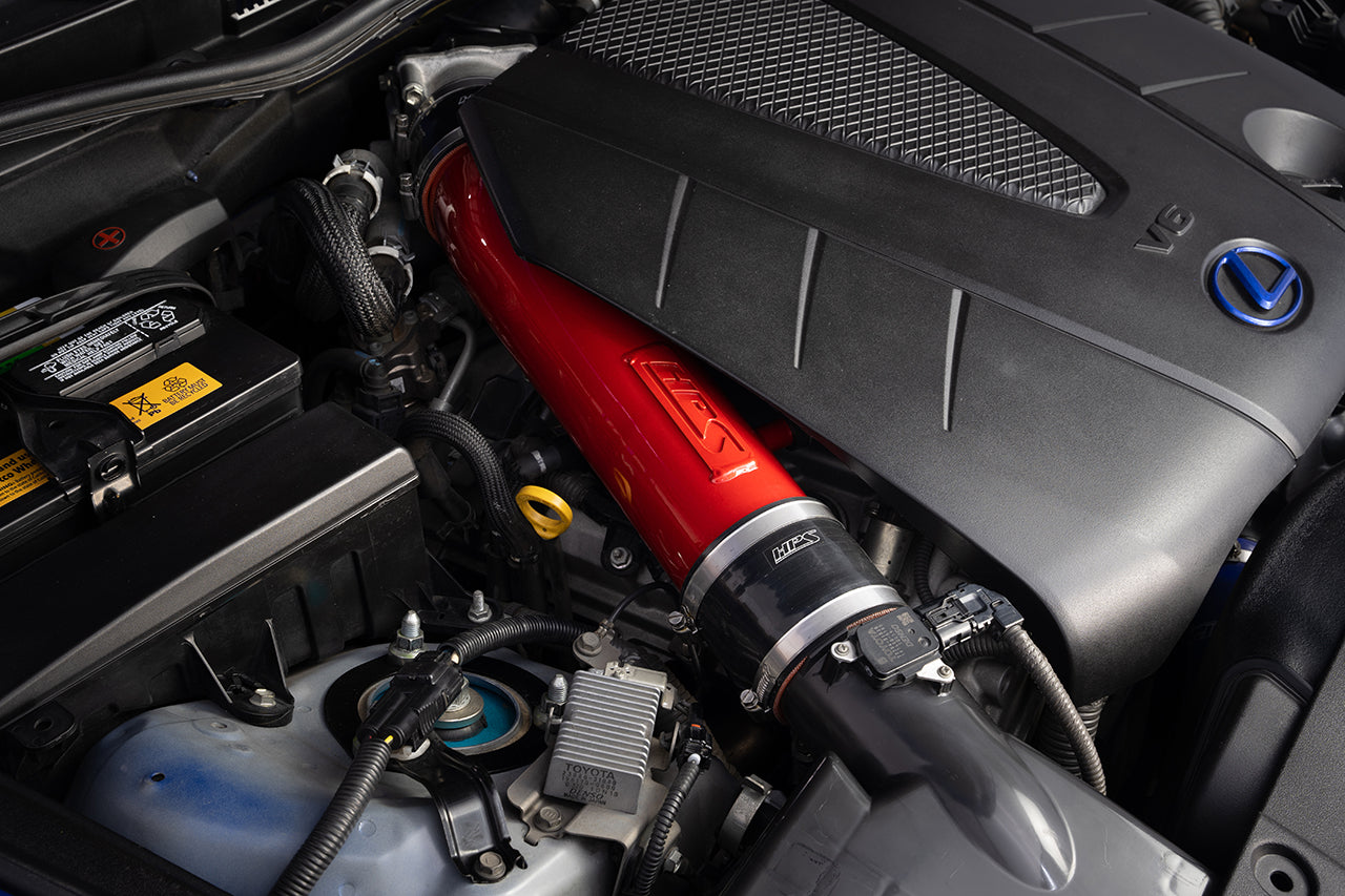 HPS Performance Air Intake System, Red, 2010-2015 Lexus IS350C 3.5L V6, 827-710R