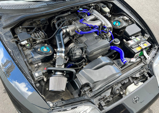HPS Performance Air Intake Kit, Black, Toyota 1993-1996 Supra 3.0L NA JZA80 2JZ-GE, 827-715WB