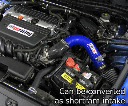 HPS Cold Air Intake Kit, Polished, 2009-2014 Acura TSX 2.4L, Converts to Shortram, 837-105P
