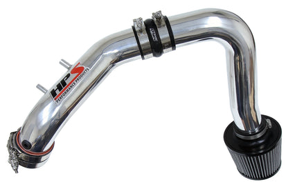 HPS Cold Air Intake Kit, Polished, 2004-2008 Acura TSX 2.4L, Converts to Shortram, 837-122P