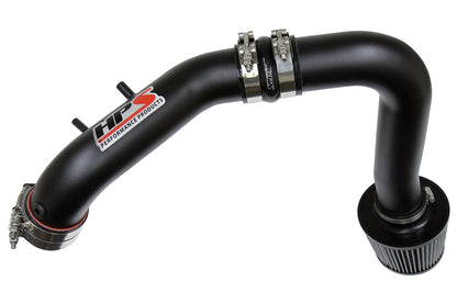 HPS Cold Air Intake Kit, Black, 2004-2008 Acura TSX 2.4L, Converts to Shortram, 837-122WB