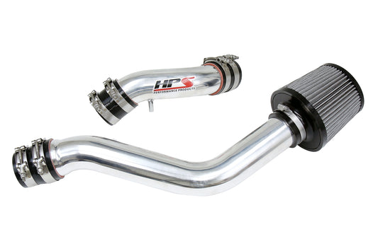 HPS Cold Air Intake Kit, Polished, 2004-2008 Hyundai Tiburon 2.0L with MAF Sensor, 837-142P