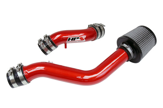 HPS Cold Air Intake Kit, Red, 2004-2008 Hyundai Tiburon 2.0L with MAF Sensor, 837-142R
