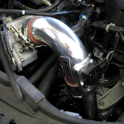 HPS Cold Air Intake Kit, Blue, 2006-2007 Mazda Mazda5 2.3L Non Turbo, Converts to Shortram, 837-165BL