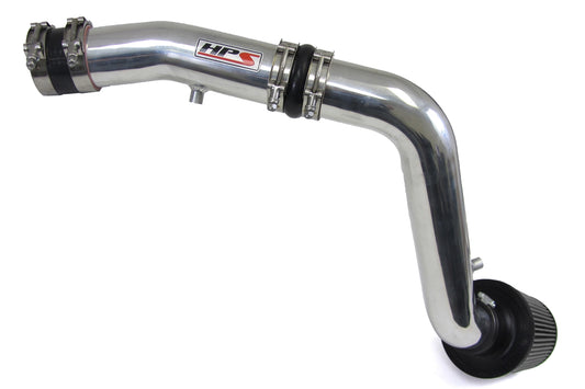 HPS Cold Air Intake Kit, Polished, 2007-2008 Acura TL Type-S 3.5L V6, Converts to Shortram, 837-275P
