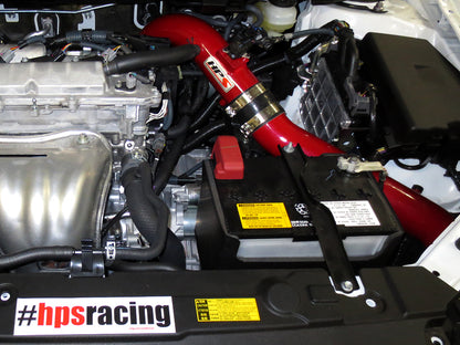 HPS Cold Air Intake Kit, Red, 2011-2016 Scion tC 2.5L, Converts to Shortram, 837-508R
