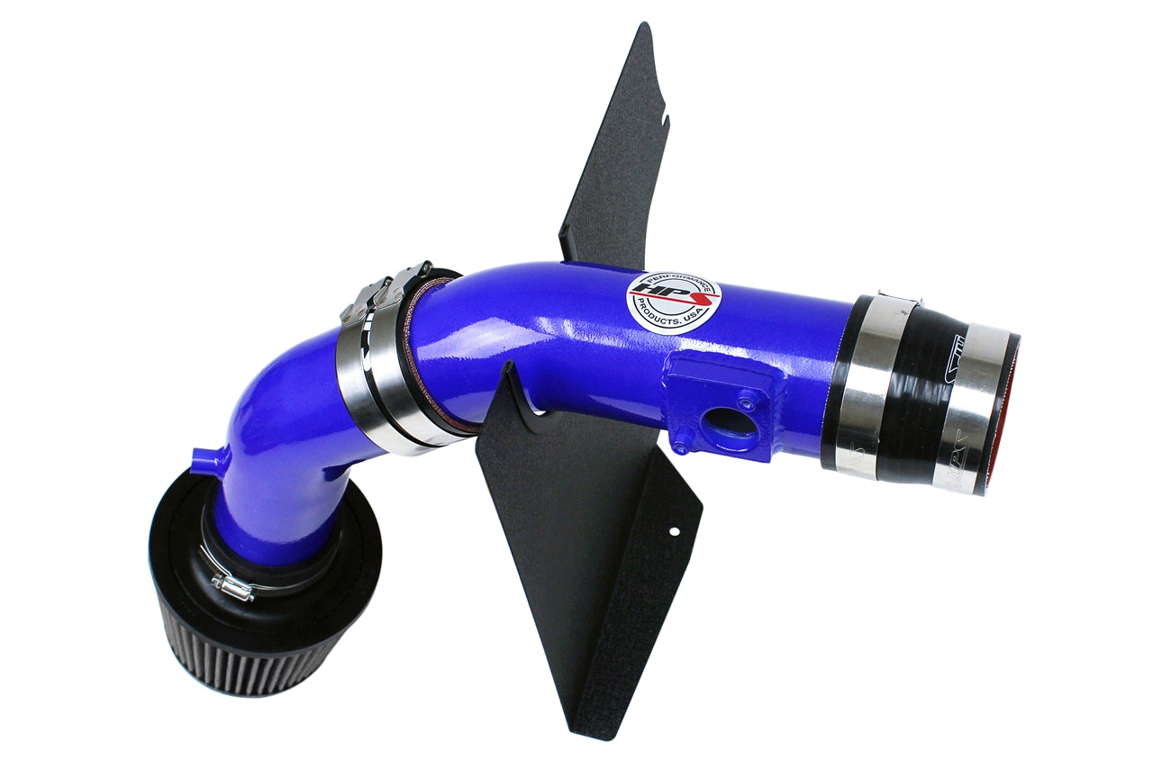 HPS Cold Air Intake Kit, Blue, 2008-2014 Subaru WRX 2.5L Turbo, Converts to Shortram, 837-566BL