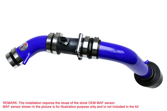 HPS Cold Air Intake Kit, Blue, 2002-2006 Nissan Altima 2.5L 4Cyl, Converts to Shortram, 837-570BL