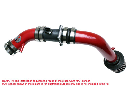 HPS Cold Air Intake Kit, Red, 2002-2006 Nissan Altima 2.5L 4Cyl, Converts to Shortram, 837-570R