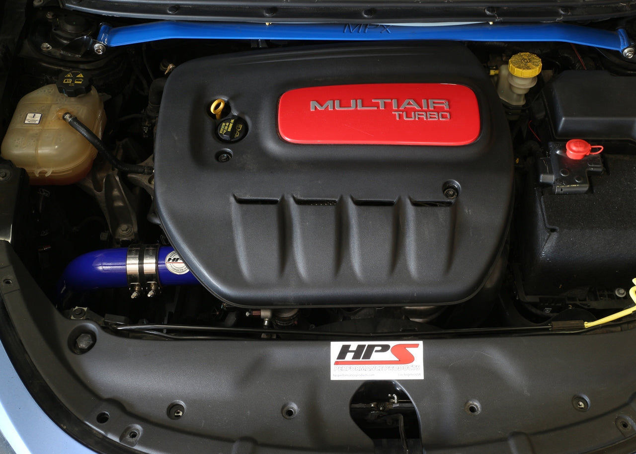 HPS Cold Air Intake Kit, Blue, 2013-2014 Dodge Dart 1.4L Turbo, 837-576BL