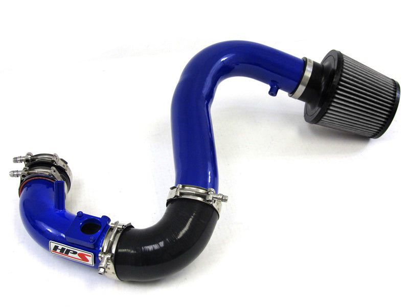 HPS Cold Air Intake Kit, Blue, 2007-2013 Mazda Mazdaspeed 3 2.3L Turbo, Converts to Shortram, 837-601BL