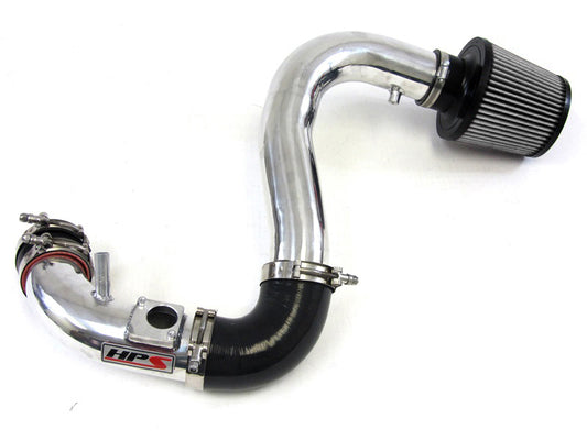 HPS Cold Air Intake Kit, Polished, 2007-2013 Mazda Mazdaspeed 3 2.3L Turbo, Converts to Shortram, 837-601P