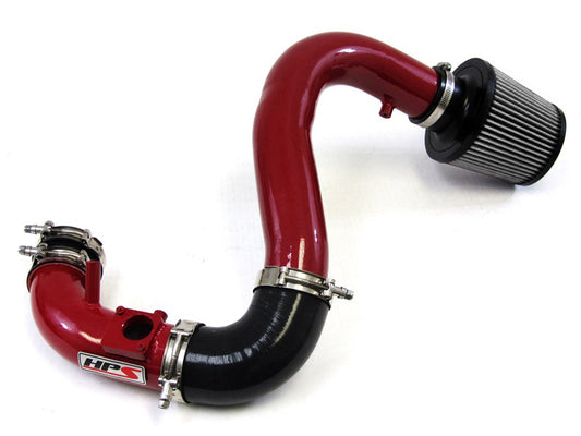 HPS Cold Air Intake Kit, Red, 2007-2013 Mazda Mazdaspeed 3 2.3L Turbo, Converts to Shortram, 837-601R