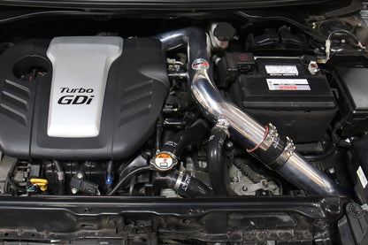 HPS Cold Air Intake Kit, Black, 2013-2017 Hyundai Veloster 1.6L Turbo, Converts to Shortram, 837-605WB