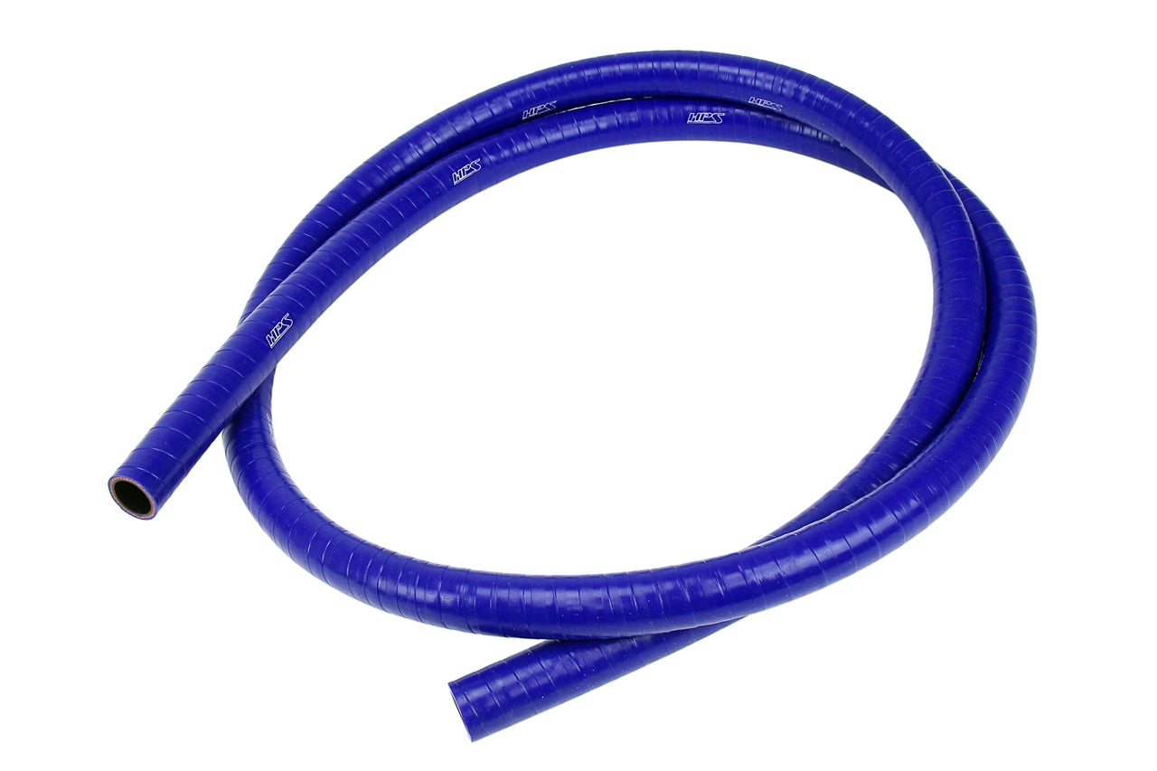 HPS 1/4" (6mm), 9 Feet Long, FKM Lined Oil Resistant Silicone Hose, High Temp Reinforced, Blue