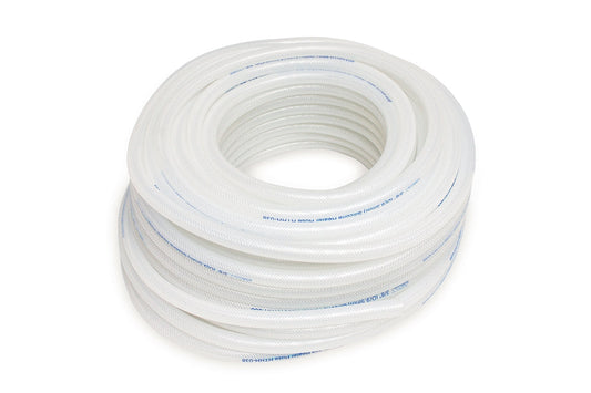 HPS 1" (25mm) High Temp Reinforced Silicone Heater Hose Tubing, 100 Feet, Clear