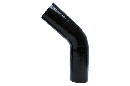 HPS 3-1/2" ID Silicone 45 Degree Elbow Coupler Hose, High Temp 4-ply Reinforced, Black