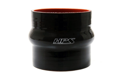 HPS 4" ID , 6" Long High Temp 4-ply Reinforced Silicone Hump Coupler Hose, Black