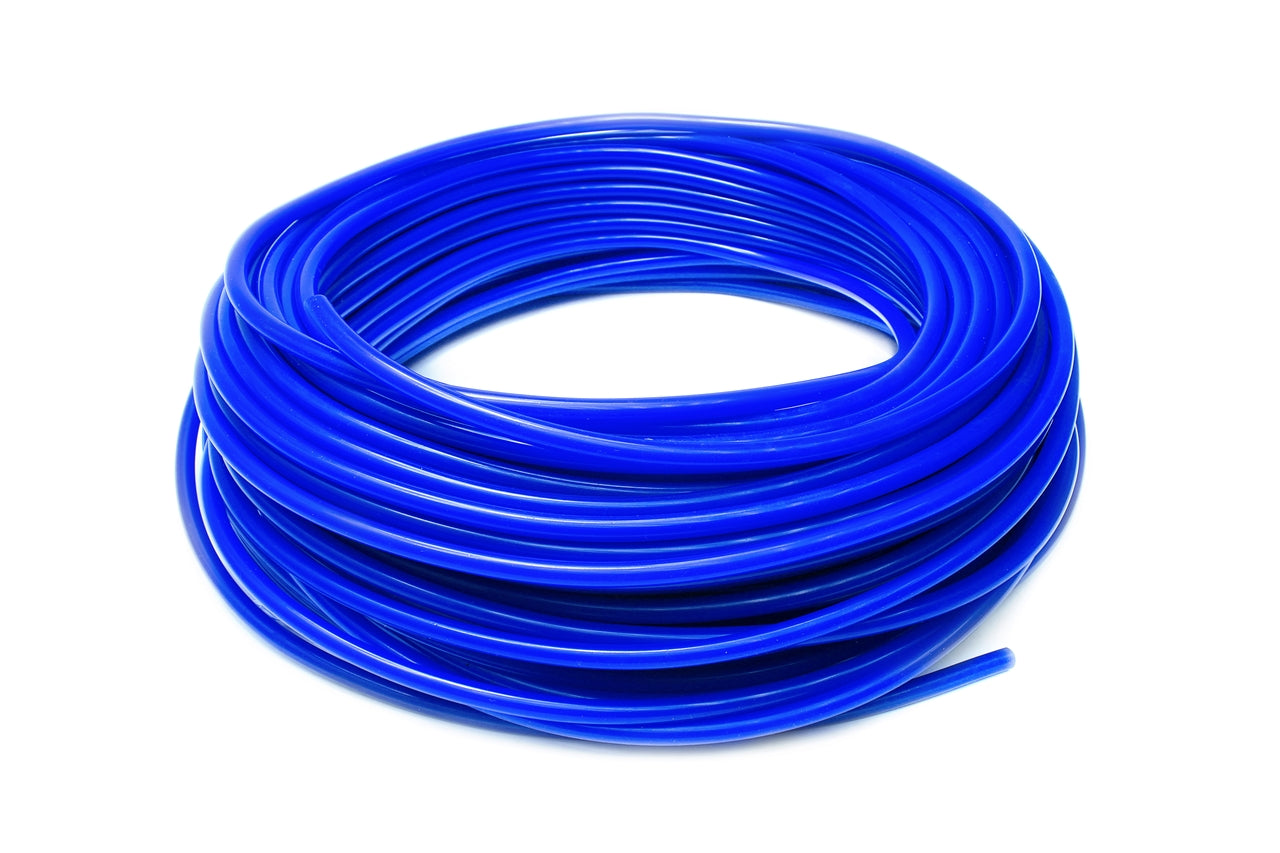 HPS 1/4" (6mm), Silicone Vacuum Hose Tubing, 100 feet roll, Blue