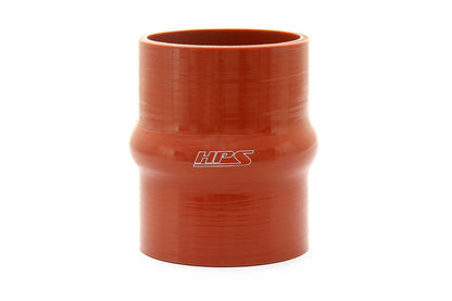 HPS 2-1/2" ID , 4" Long Ultra High Temp 4-ply Aramid Reinforced Silicone Hump Coupler Hose, Orange